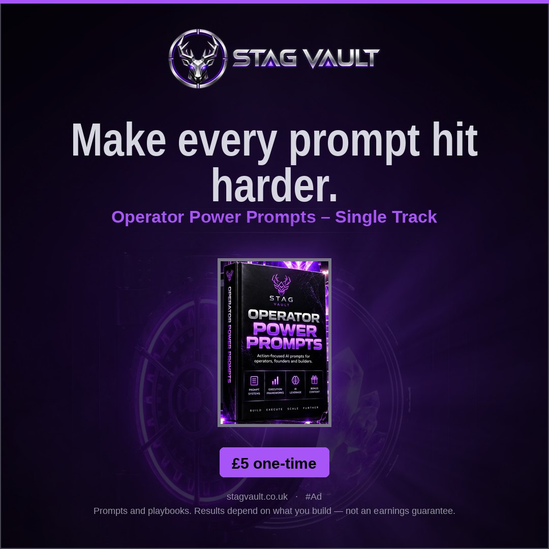Operator Power Prompts – Single Track — Square 1080×1080