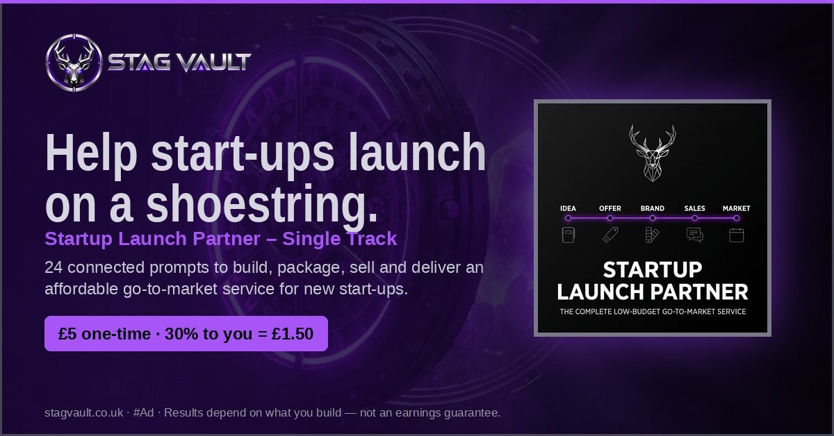 Startup Launch Partner – Single Track — Landscape 1200×628