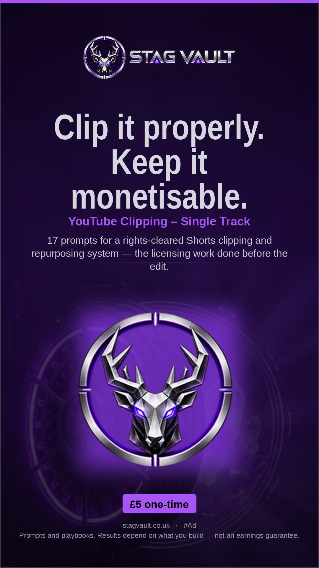 YouTube Clipping – Single Track — Story 1080×1920